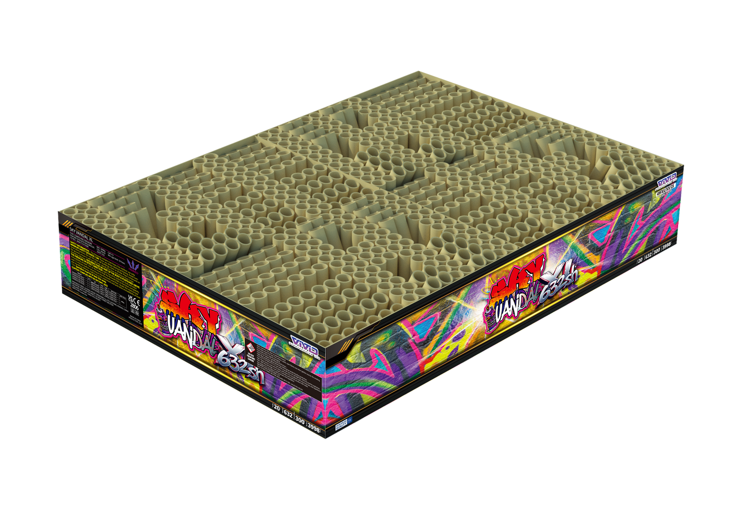 Sky Vandal XL by Vivid Pyrotechnics - 632 Shots!