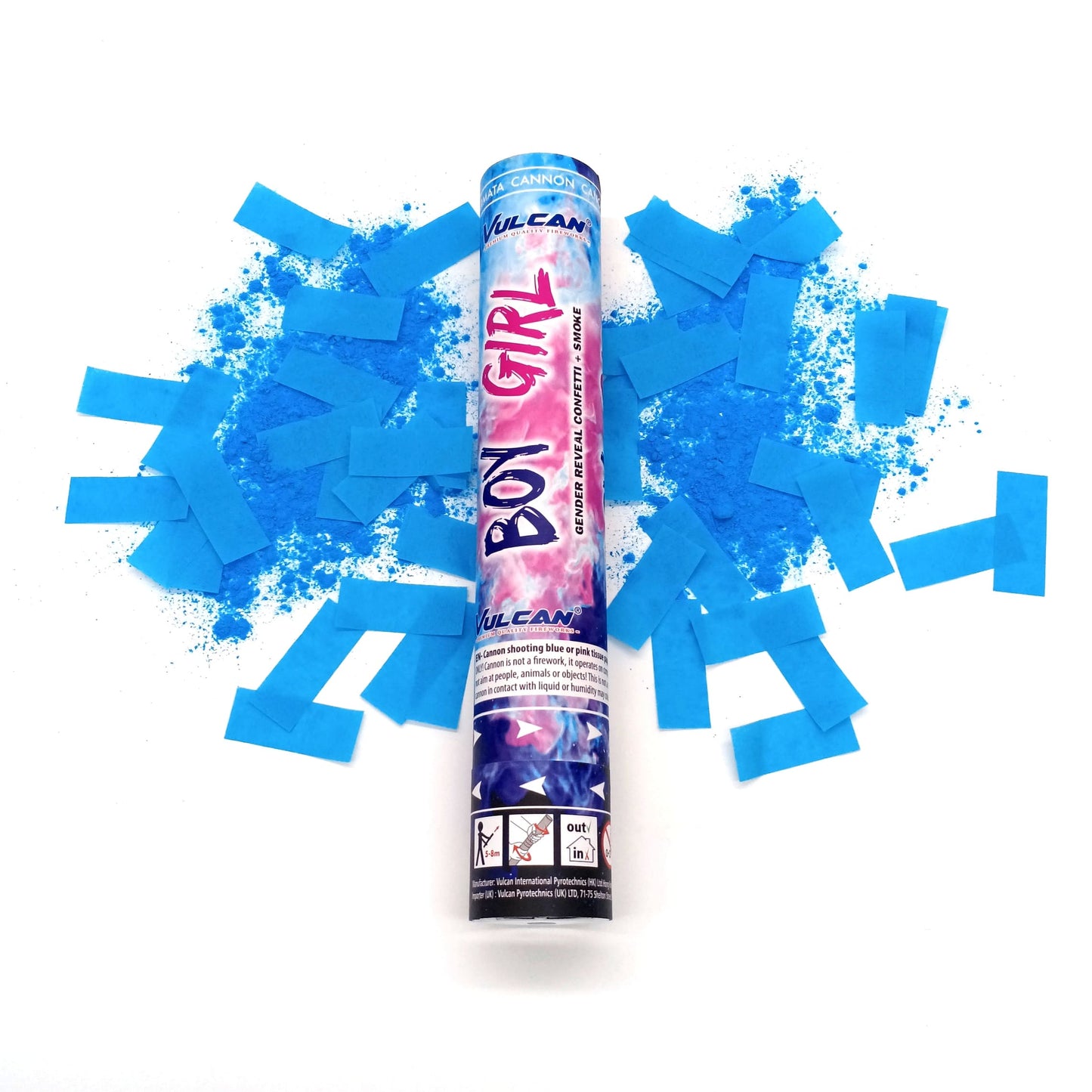 Gender Reveal Canon 30cm + Smoke Blue