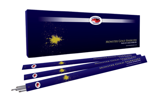 Monster Gold Sparklers (pk of 4)