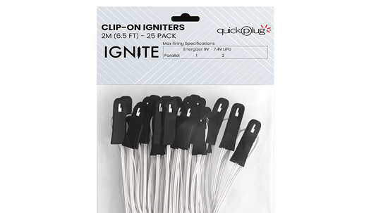 IGNITE 2m Clip on igniters (25-Pack)