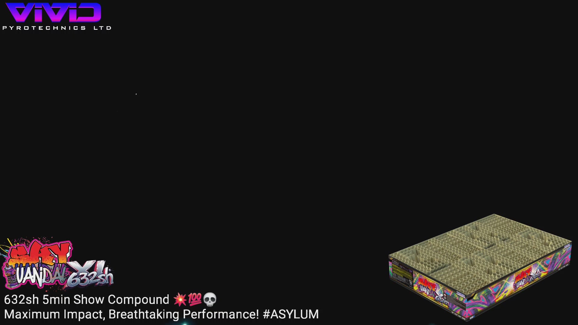 Sky Vandal XL by Vivid Pyrotechnics - 632 Shots! – Wakefield Fireworks