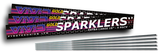 18" SPARKLER GOLD (5 Sparklers)